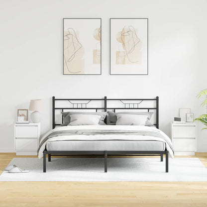 Bedside Cabinet 2 pcs White 39 x 34.5 x 50 cm Engineered wood