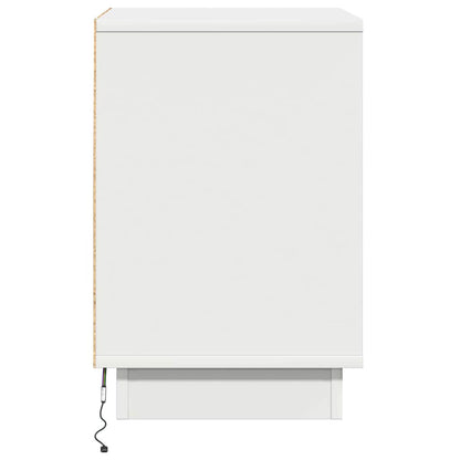 Bedside Cabinet 2 pcs White 39 x 34.5 x 50 cm Engineered wood