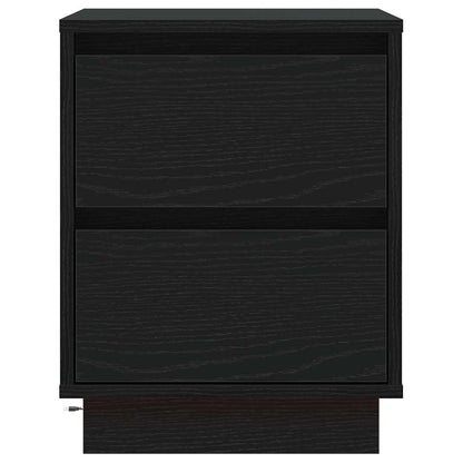 Bedside Cabinet Black Oak 39 x 34.5 x 50 cm Engineered wood