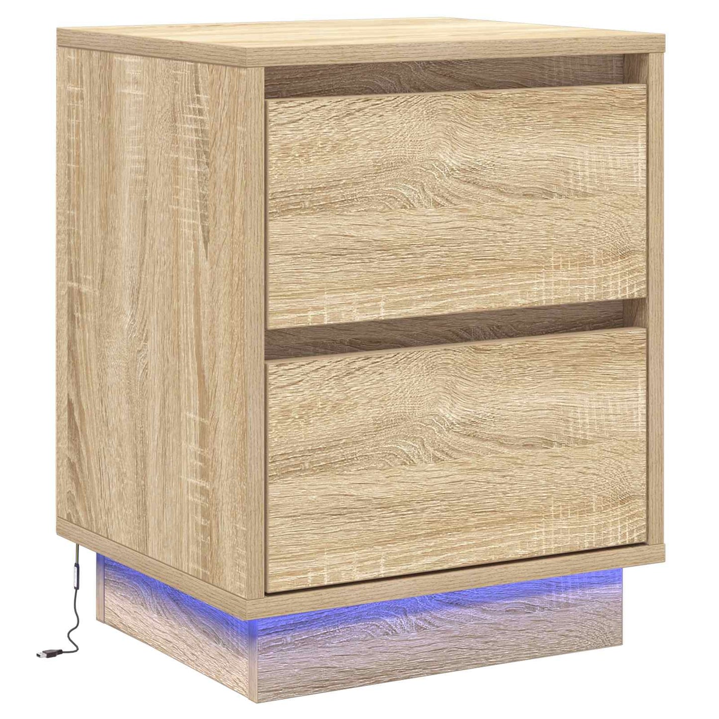 Bedside Cabinet Sonoma Oak 39 x 34.5 x 50 cm Engineered wood