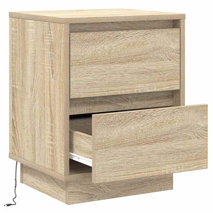 Bedside Cabinet with Drawer 2 pcs Sonoma Oak 39 x 34.5 x 50 cm