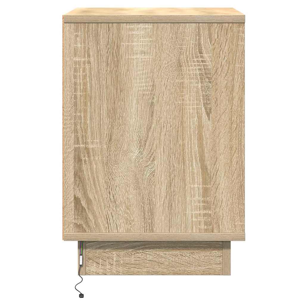 Bedside Cabinet with Drawer 2 pcs Sonoma Oak 39 x 34.5 x 50 cm