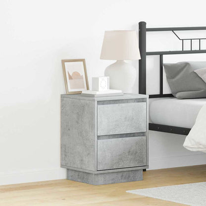 Bedside Cabinet 2 pcs Concrete Grey 39 x 34.5 x 50 cm