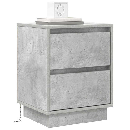 Bedside Cabinet 2 pcs Concrete Grey 39 x 34.5 x 50 cm