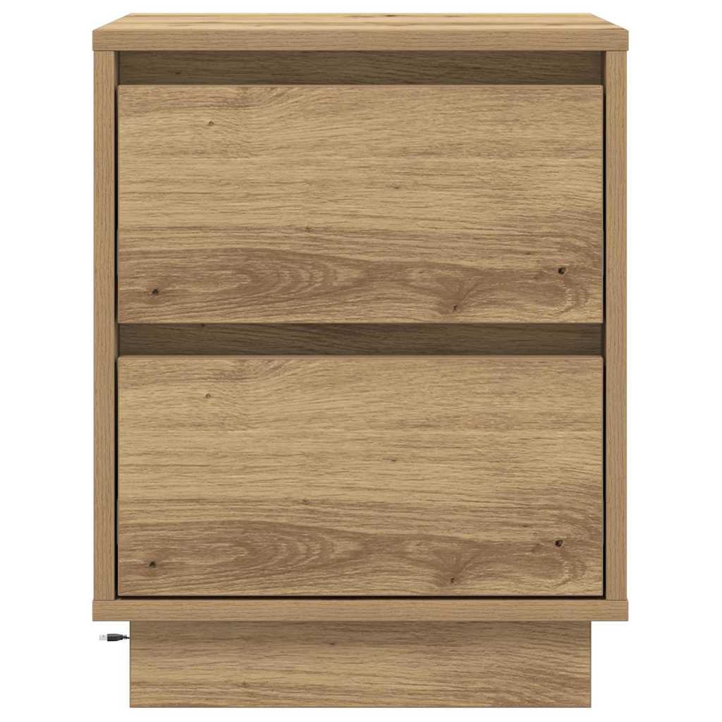Bedside Cabinet Artisan Oak 39 x 34.5 x 50 cm Engineered wood