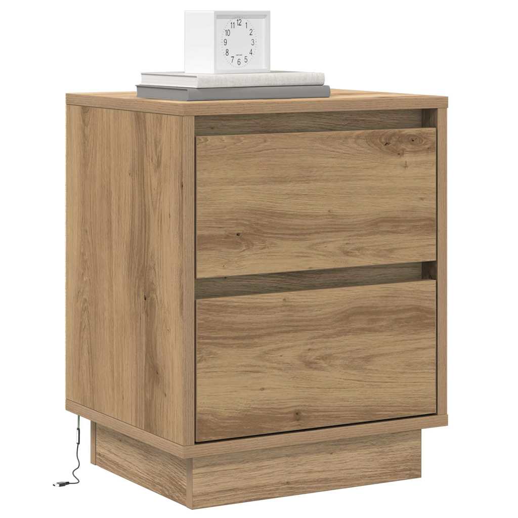 Bedside Cabinet Artisan Oak 39 x 34.5 x 50 cm Engineered wood