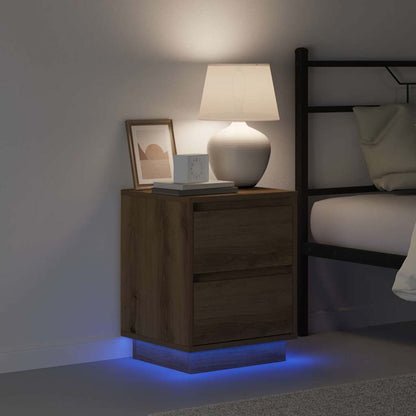 Bedside Cabinet with Drawer 2 pcs Artisan Oak 39 x 34.5 x 50 cm