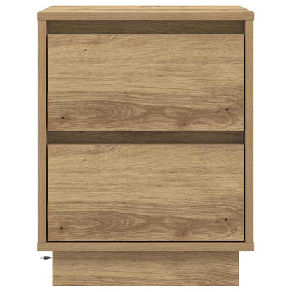 Bedside Cabinet with Drawer 2 pcs Artisan Oak 39 x 34.5 x 50 cm