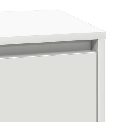 Bedside Cabinet White 39 x 34.5 x 65 cm Engineered wood