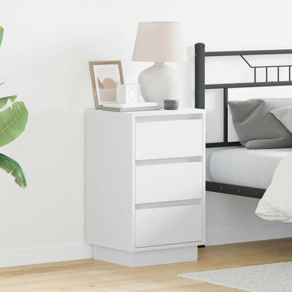 Bedside Cabinet White 39 x 34.5 x 65 cm Engineered wood