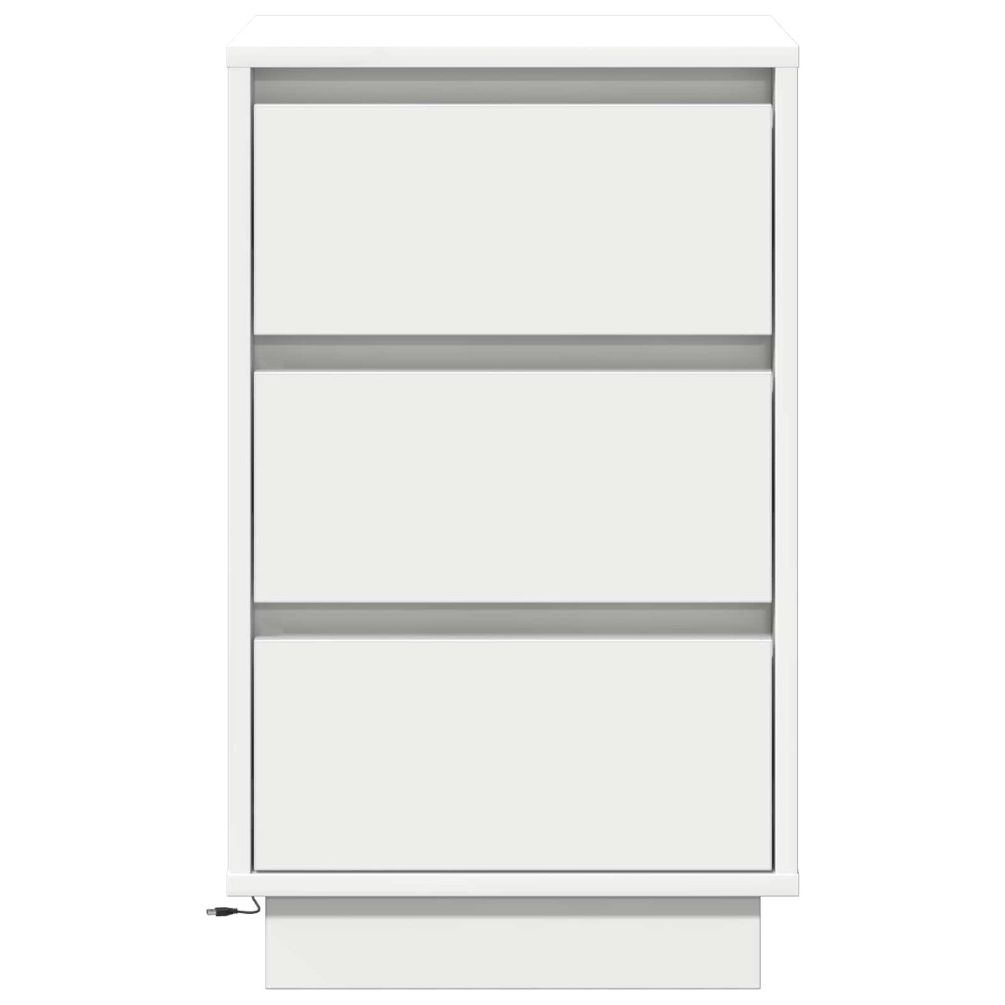 Bedside Cabinet White 39 x 34.5 x 65 cm Engineered wood
