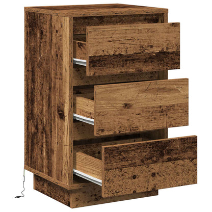 Bedside Cabinet Old Wood 39 x 34.5 x 65 cm Engineered wood