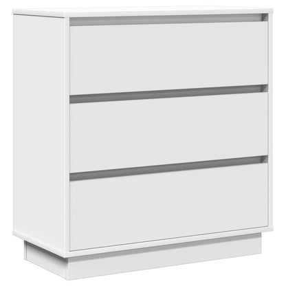 Bedside Cabinet White 71 x 34.5 x 75 cm Engineered wood
