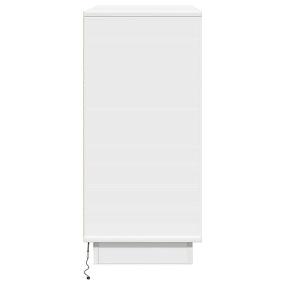 Bedside Cabinet White 71 x 34.5 x 75 cm Engineered wood