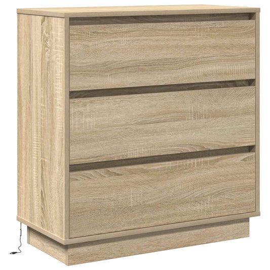 Bedside Cabinet Sonoma Oak 71 x 34.5 x 75 cm Engineered wood