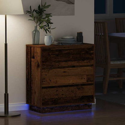 Bedside Cabinet Old Wood 71 x 34.5 x 75 cm Engineered wood