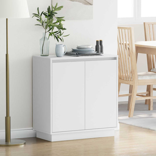 LED Sideboard White 71 x 34.5 x 75 cm Engineered Wood