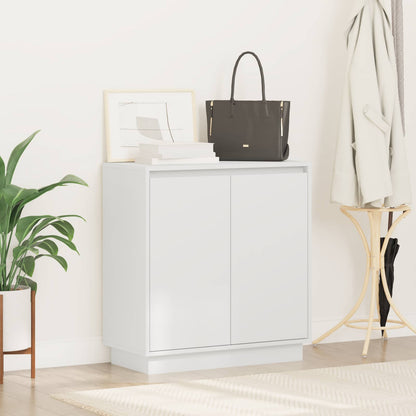 LED Sideboard for White 71 x 34.5 x 75 cm Engineered Wood