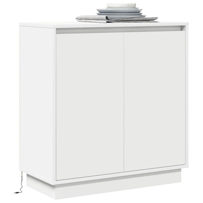 LED Sideboard for White 71 x 34.5 x 75 cm Engineered Wood