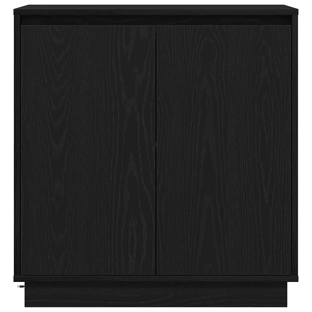 Sideboard with Door Black Oak 71 x 34.5 x 75 cm Engineered wood