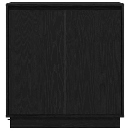 Sideboard with Door Black Oak 71 x 34.5 x 75 cm Engineered wood