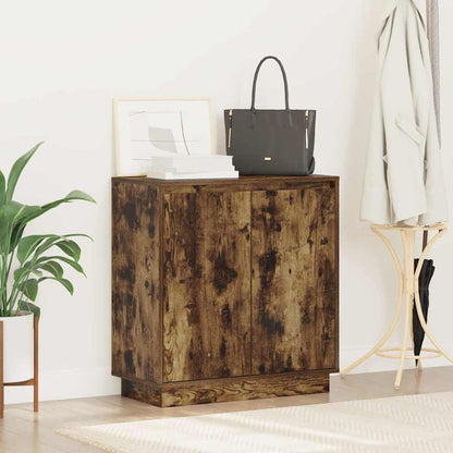 LED Sideboard for Smoked Oak 71 x 34.5 x 75 cm Engineered Wood