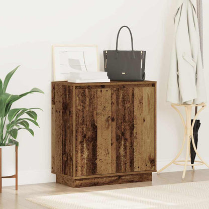LED Sideboard for Old Wood 71 x 34.5 x 75 cm Engineered Wood