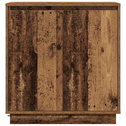 LED Sideboard for Old Wood 71 x 34.5 x 75 cm Engineered Wood