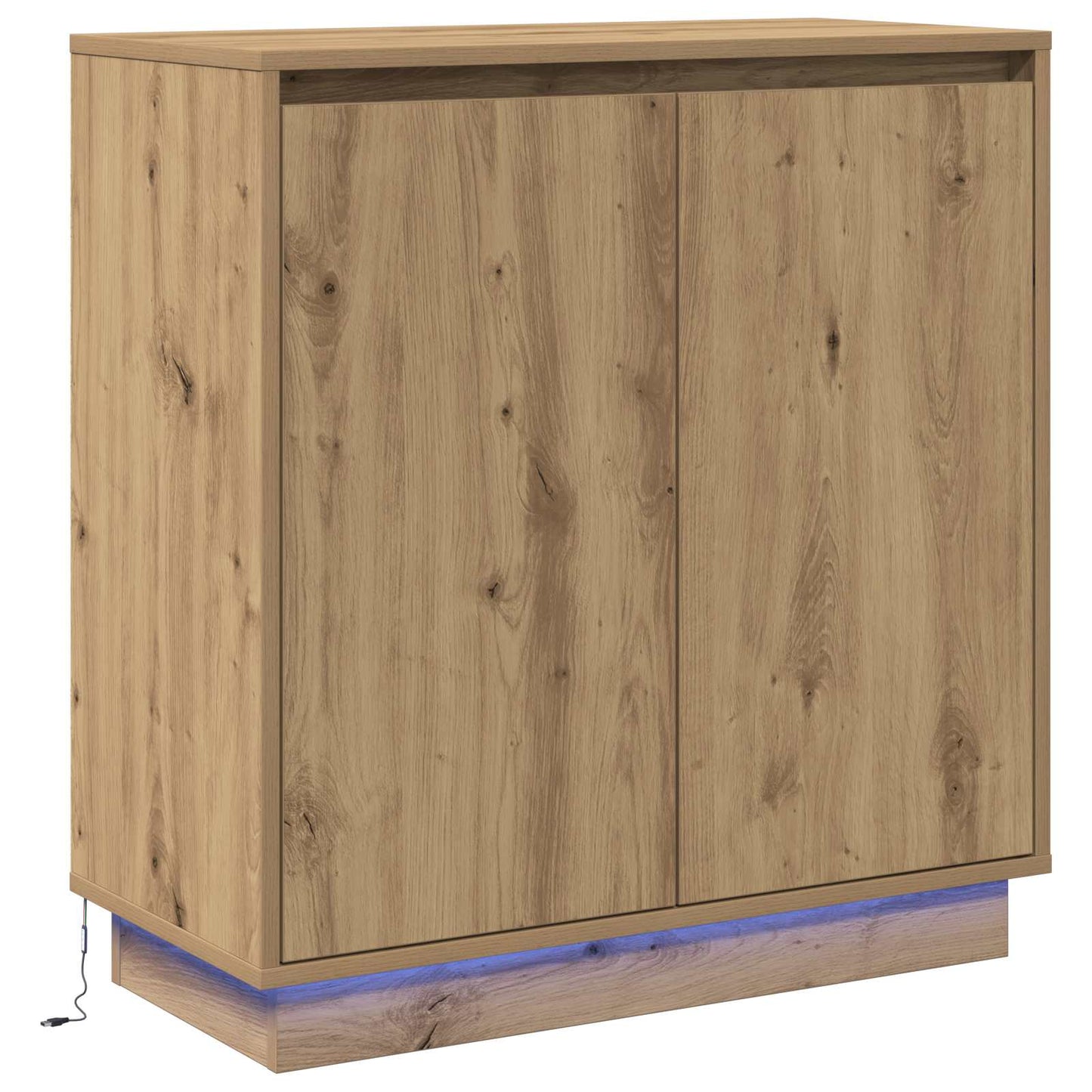 LED Sideboard Artisan Oak 71 x 34.5 x 75 cm Engineered Wood
