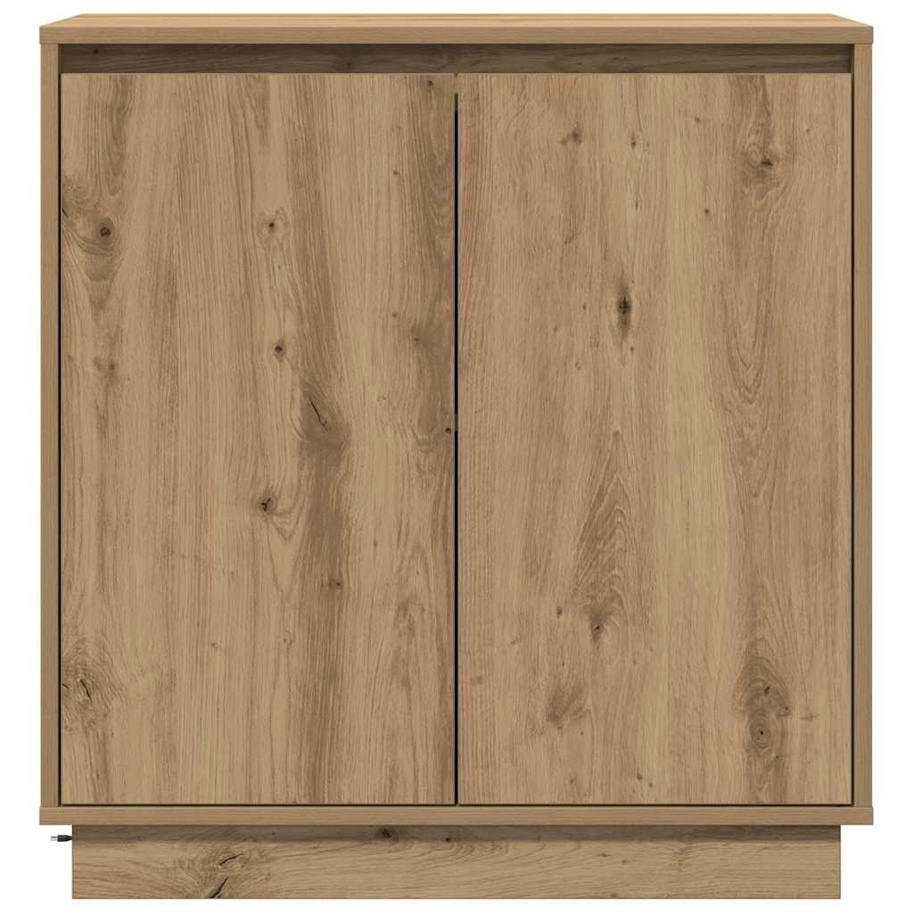 LED Sideboard Artisan Oak 71 x 34.5 x 75 cm Engineered Wood
