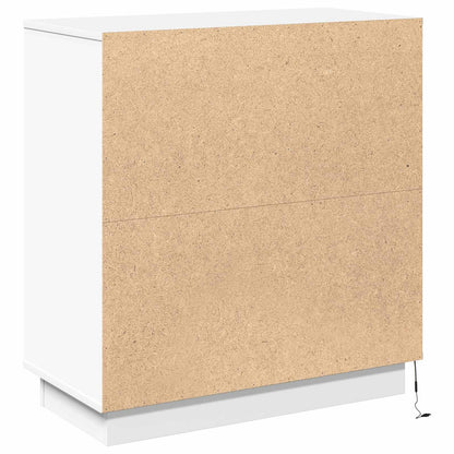 LED Sideboard White 71 x 34.5 x 75 cm Engineered Wood