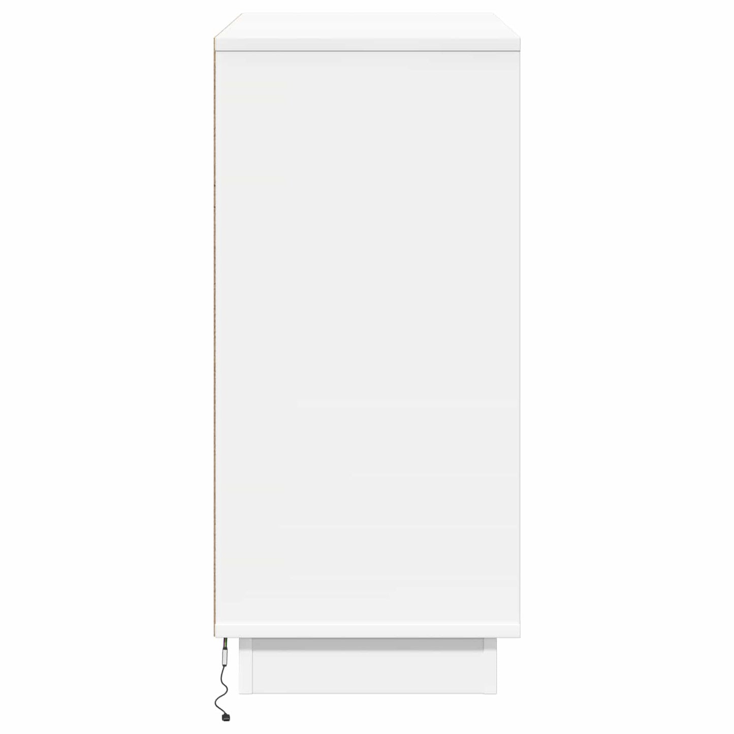 LED Sideboard White 71 x 34.5 x 75 cm Engineered Wood