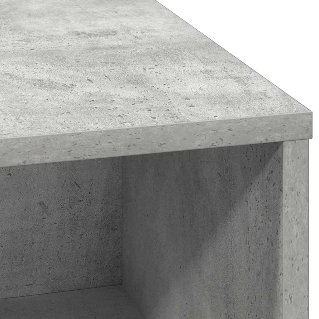 LED Sideboard Concrete grey 71 x 34.5 x 75 cm Engineered Wood
