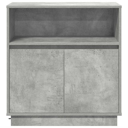 LED Sideboard Concrete grey 71 x 34.5 x 75 cm Engineered Wood