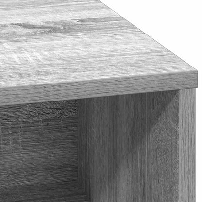 LED Sideboard Grey Sonoma 71 x 34.5 x 75 cm Engineered Wood