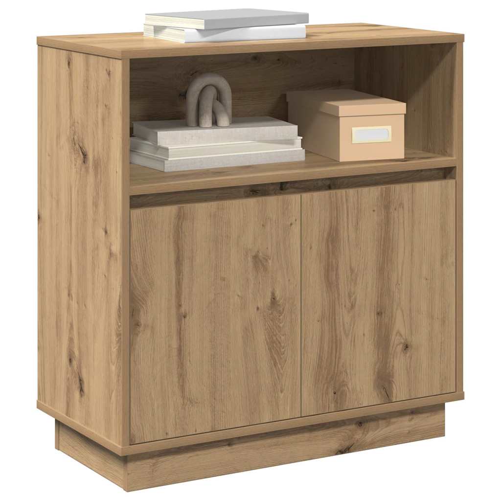 LED Sideboard Artisan Oak 71 x 34.5 x 75 cm Engineered Wood