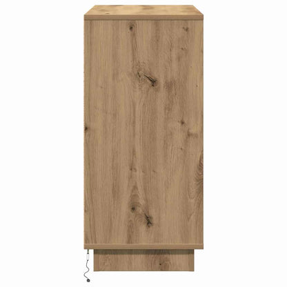 LED Sideboard Artisan Oak 71 x 34.5 x 75 cm Engineered Wood