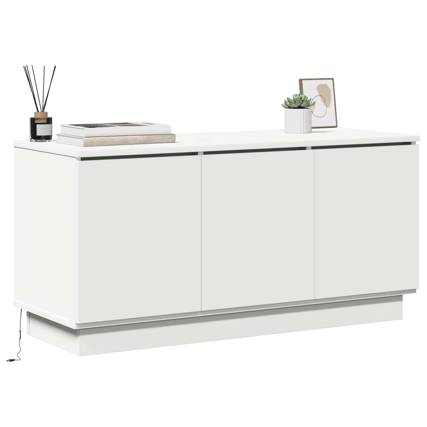 TV Cabinet White 100 x 38 x 49 cm Engineered Wood