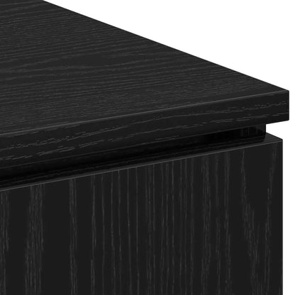 TV Cabinet Black Oak 100 x 38 x 49 cm Engineered Wood