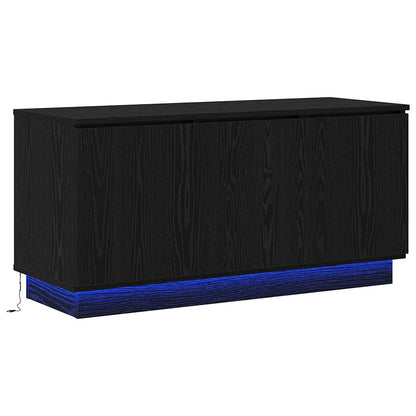 TV Cabinet Black Oak 100 x 38 x 49 cm Engineered Wood