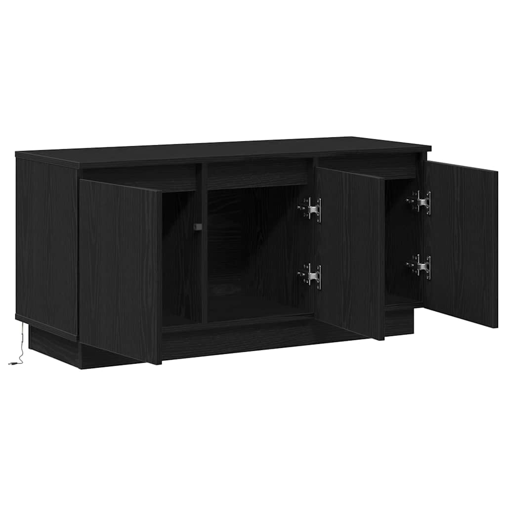 TV Cabinet Black Oak 100 x 38 x 49 cm Engineered Wood