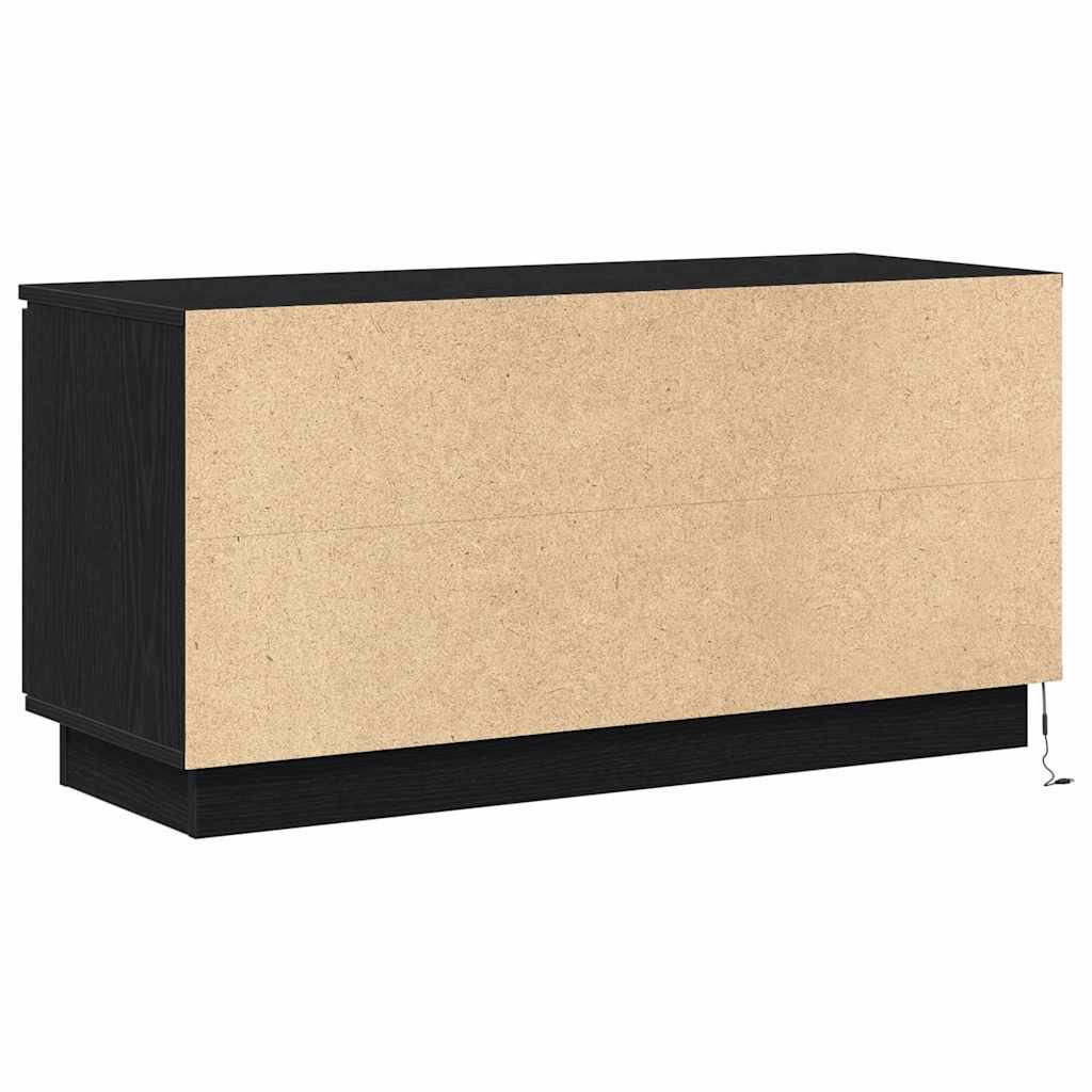 TV Cabinet Black Oak 100 x 38 x 49 cm Engineered Wood