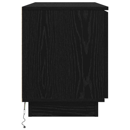 TV Cabinet Black Oak 100 x 38 x 49 cm Engineered Wood
