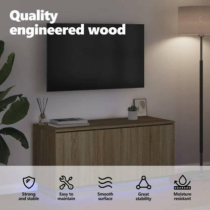 TV Cabinet Sonoma Oak 100 x 38 x 49 cm Engineered Wood
