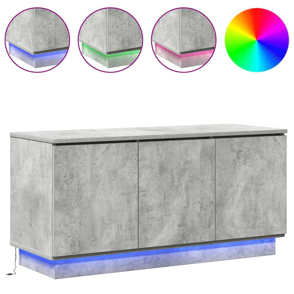 TV Cabinet Concrete Grey 100 x 38 x 49 cm Engineered Wood