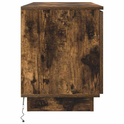TV Cabinet Smoked Oak 100 x 38 x 49 cm Engineered Wood