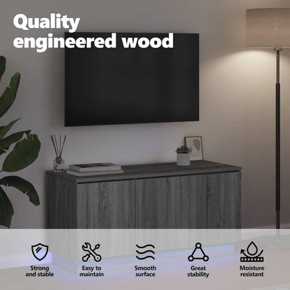 TV Cabinet Grey Sonoma 100 x 38 x 49 cm Engineered Wood