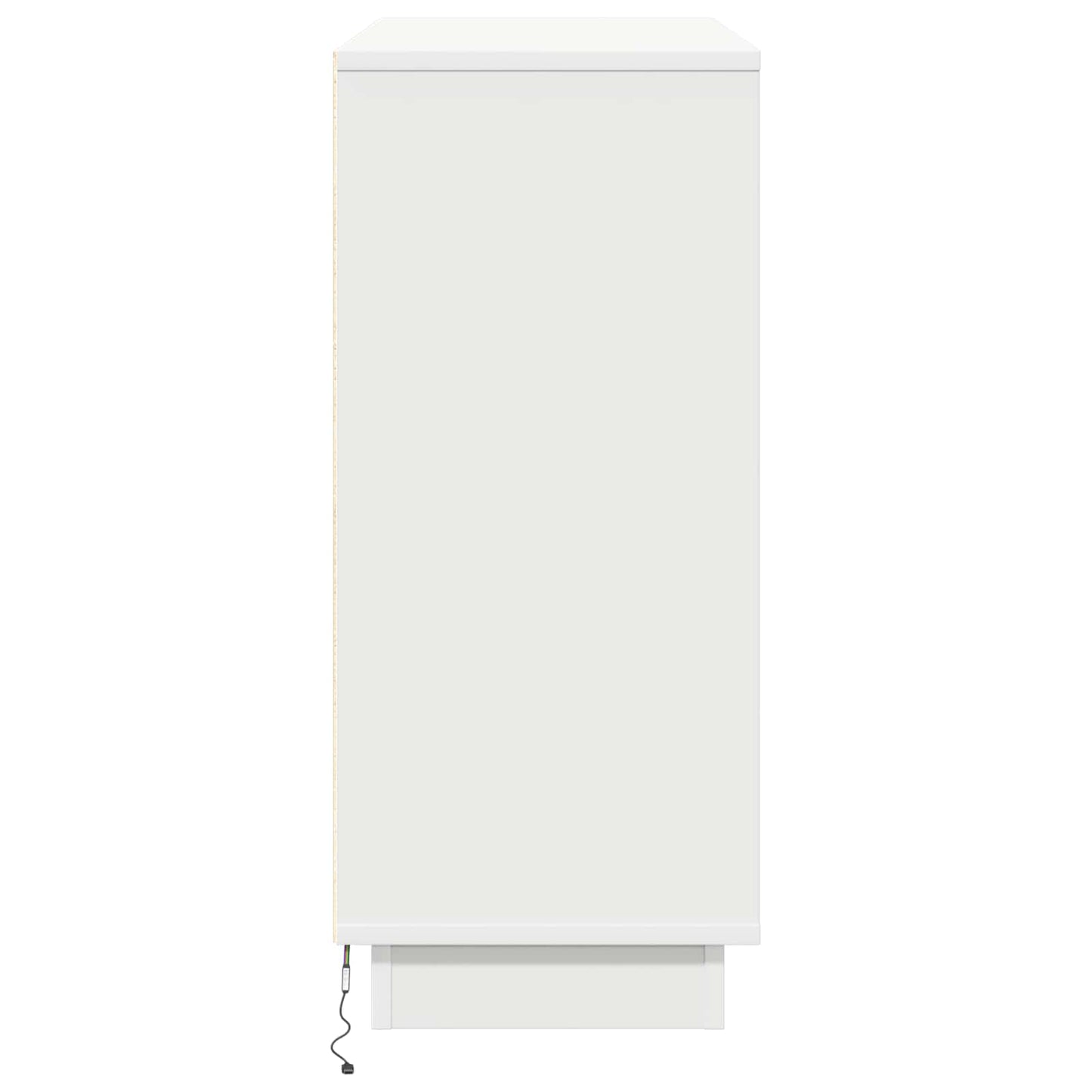 LED Sideboard White 90 x 32 x 75 cm Engineered Wood