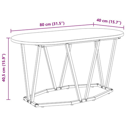 Coffee Table Sonoma Oak 80 x 40 x 40.5 cm