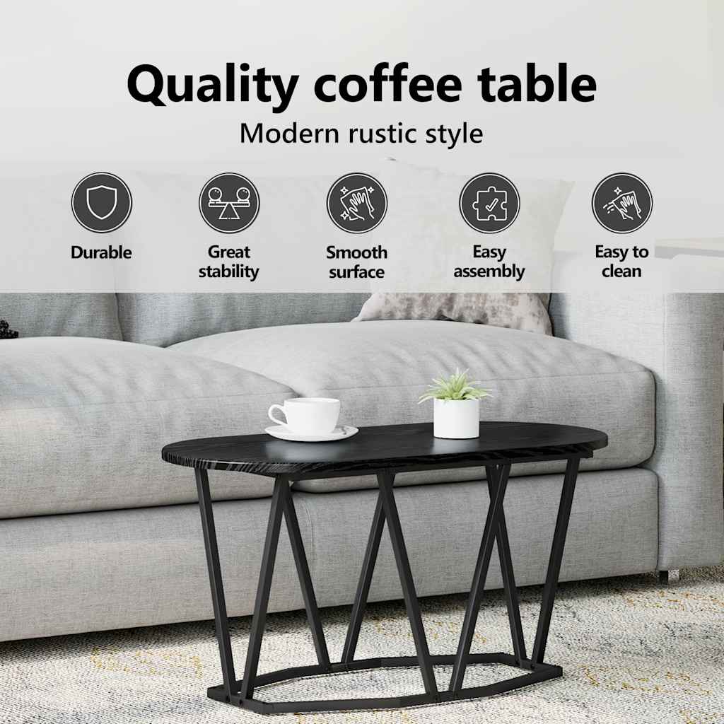 Coffee Table Smoked Oak 80 x 40 x 40.5 cm